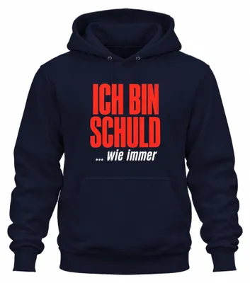 Productafbeelding van Ik ben schuldig, zoals altijd. Grappige opdruk. Zondebok. Kantoorkleding, hoodie, marineblauw, 3XL