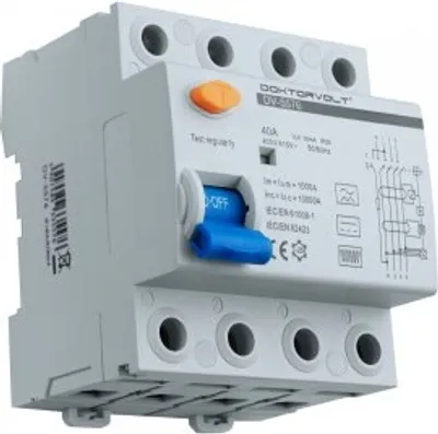 Image de Wallbox Interrupteur différentiel FI type B E-Auto 40A 30mA 4P IP20 Sensible à tous les courants RCD