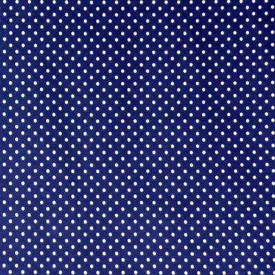 Produktbild von Baumwollstoff Meterware Punkte klein Ø dunkelblau weiß 1mm