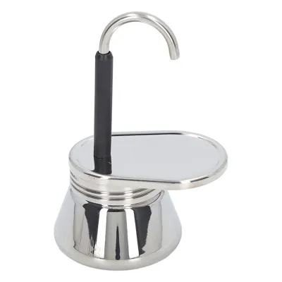 Produktbild von Moka-Kanne mit Einzelauslauf, Edelstahl, leicht, italienische Kaffeemaschine für Outdoor, Camping, Zuhause