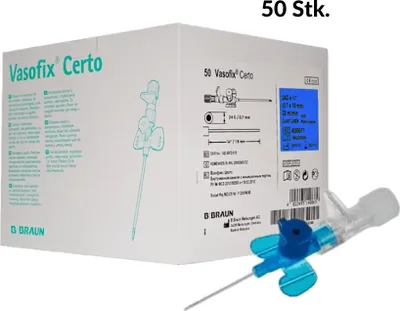 Produktbild von Vasofix Safety Pur 22G 0,9 x 25 mm blau (50 Stk.)