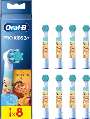 Immagine prodotto di Spazzole intercambiabili Oral-B, tema "Il Re Leone", confezione da 8 pezzi