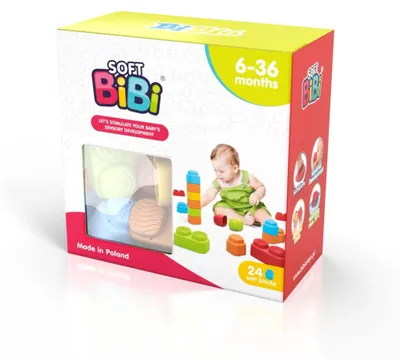 Obrázok produktu pre Klocki konstrukcyjne Soft BiBi 24szt