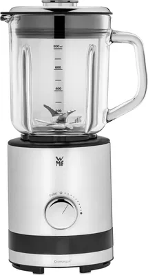 Obrázek produktu pro WMF KITCHENminis 0416490011, Stojací mixér, 0,8 l, Pulzní spínač, 400 W, Černá, Nerezová ocel, Průhledná
