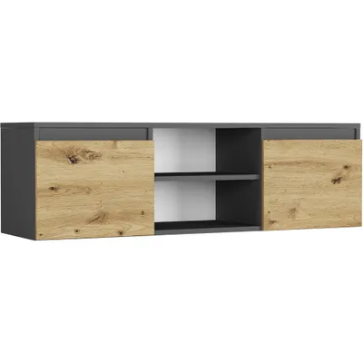 Produktbild von TV-Schrank - Anthrazit / Eiche Artisan - 120 x 40 x 36 cm - Modern RTV