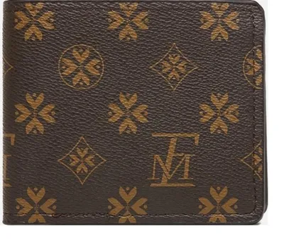 Image de Portefeuille pliant en cuirPolyuréthanepour femmes, design élégant