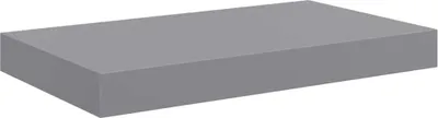 Immagine prodotto di vidaXL Scaffale galleggiante grigio 40x23x3,8 cm MDF