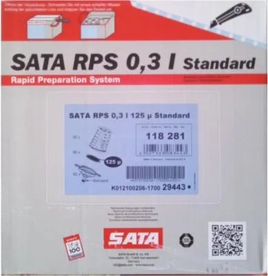 Immagine prodotto di SATA RPS 0,3 l standard, setaccio piatto 125 µm [unità di confezionamento 40 pezzi]