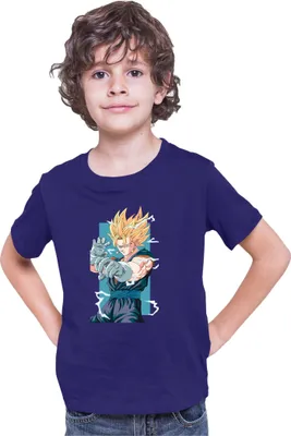 Produktbild von Kinder T-Shirt Dragon Anime Manga Ball Z Gogeta, 7-8 Jahr - 128 / Dunkelblau