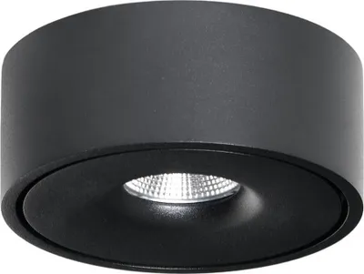 Produktbild von Arcchio LED-Deckenlampe Rotari, Ø 12 cm, up & down, schwarz