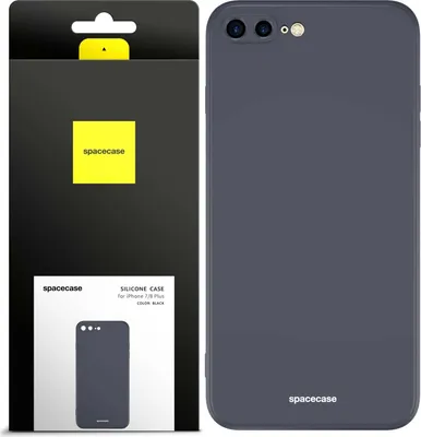 Produktbild von Spacecase Silikonhülle iPhone 7/8 Plus schwarz