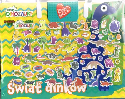 Zdjęcie produktu dla Lubię Dinozaury Świat Dinków Kocham Naklejać