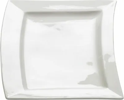 Image de Maxwell & Williams Sway Assiette carrée, Plateau, Plat de service, Carré, Porcelaine, Blanc, 25.5 cm, JX31023