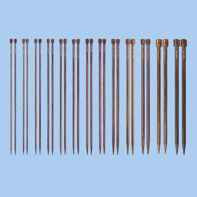 Holz-Stricknadel 35 cm 11 mm – 1 Stück, glatt, leicht