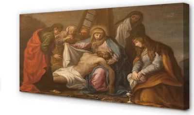 Produktbild von Leinwandbild 120x60 Wandkunst gekreuzigten Jesus