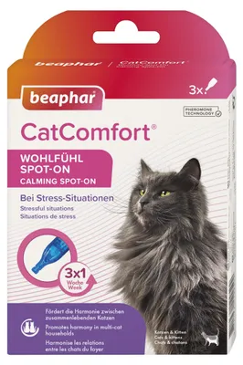 Productafbeelding van Beaphar CatComfort® Comfortdruppels voor katten, 3 x 0,55 ml