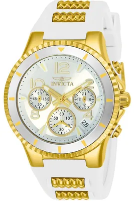 Produktbild von Invicta BLU 24187 Damenuhr - Quarzwerk - Edelstahl mit silbernem Zifferblatt - 39 mm