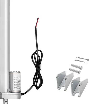 Obrázok produktu pre SucceBuy 12 V lineárny aktuátor, 250 mm zdvíhací motor s rýchlosťou 15 mm/s, sila 1000 N, krytie IP54 a montážna konzola, vhodný na zdvíhanie stolov, polohovateľných kresiel a otváranie okien alebo dverí