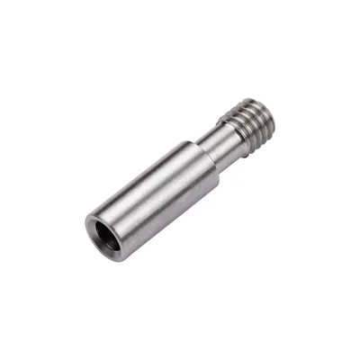 Imagen del producto de 5 unidades de boquilla de extrusor MK8 completamente metálica, con conducto de calor, tubo de garganta, tornillo M6, longitud de 27 mm. Compatible con impresoras 3D de la serie CR-10/Ender