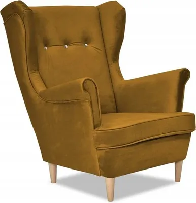 Produktbild von Family Meble Ohrensessel Ari II Relaxsessel aus Webstoff Skandinavisch Loungesessel Fernsehsessel Für Wohnzimmer Esszimmer Schlafzimmer (MONOLIT 48)