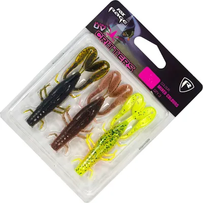 Produktbild von Fox Rage Critter mixed Colour Pack - 3 Gummikrebse, Länge:9cm