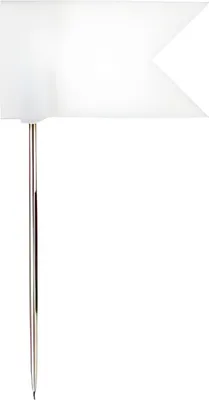 Image de Alco 710 Markierfahne, 35 x 18 mm, weiß, Dose 20 Stück