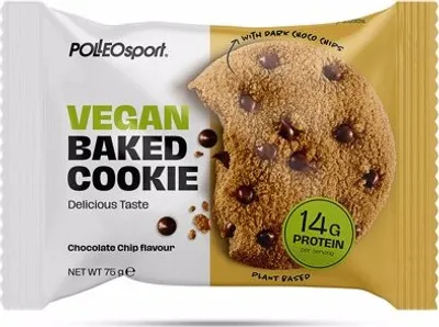 Image de Polleo Sport Vegan Baked Cookie, 75 g - Pépites de chocolat