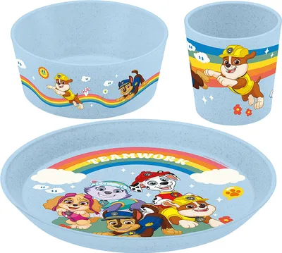 Obrázok produktu pre KOZIOL detský riad Paw Patrol Grow 3-dielny svetlomodrý