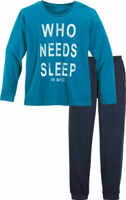 Produktbild von AUTHENTIC LE JOGGER Pyjama 2 -teilig türkis-marine Größe 170/176