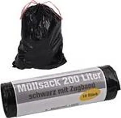Produktbild von Müllsack 50µm 200 L mit Zugband 10 Stück
