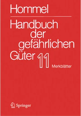 Obrázok produktu pre Handbuch der gefährlichen Güter. Band 11: Merkblätter 4136-4577