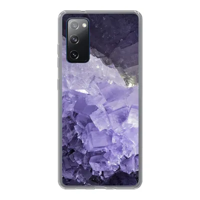 Produktbild von MuchoWow® Handyhülle Schutzhülle Hülle für Samsung Galaxy S20 FE Naturstein - Lila - Kristalle Silikon Softcase Handy Hülle - Abdeckung