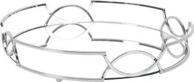 Image de Plateau - HOME DECO FACTORY - Miroir - Argenté - Rond - D30 cm