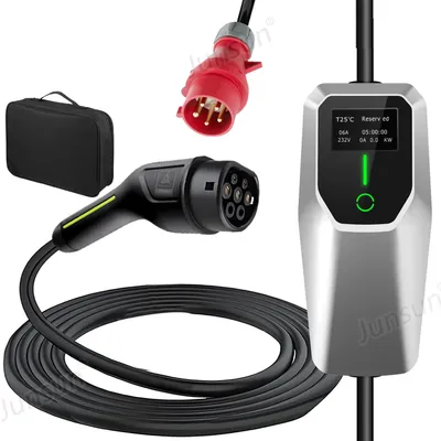Produktbild von Junsun EV Ladegerät 11kw 8m Cable Type 2 3-phasig 6-16A