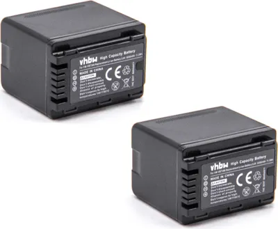 Produktbild von vhbw 2x Akku kompatibel mit Panasonic HC-V380, HC-V510, HC-V520M, HC-V520, HC-V520GK Videokamera Camcorder (3200 mAh, 3,6 V, Li-Ion) + Infochip