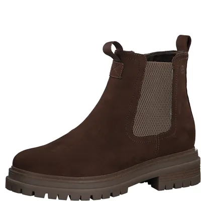 Produktbild von s.Oliver Damen Stiefelette Chelsea Boot Plateau Stretch 5-25435-41, Größe:39 EU, Farbe:Braun