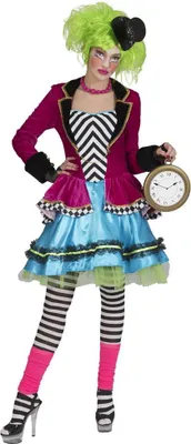 Produktbild von Wicked Mad Hatter Dame Kostuum 36-38
