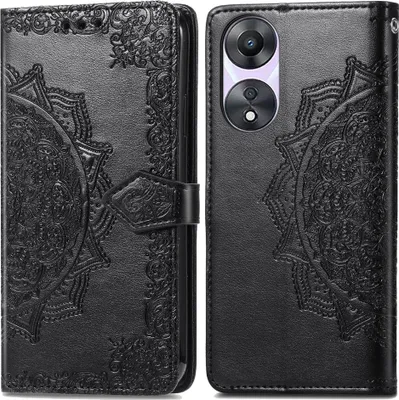 Produktbild von imoshion Mandala Klapphülle Oppo A58 - Schwarz
