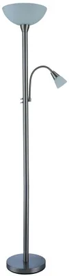 Produktbild von LED Stehleuchte Mattis nickel mit Lesearm und Kippschalter