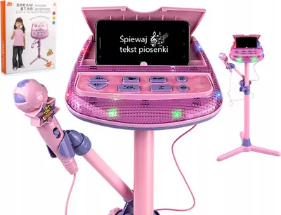Zdjęcie produktu dla Zestaw Do Karaoke Dla Dzieci Mikrofon Statyw Mp3
