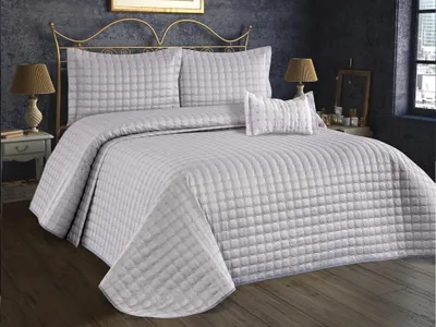 Produktbild von L'Essentiel Linge de Maison, Yıldız - Grey, Doppelbett-Tagesdecken-Set, Grau, 100% BAUMWOLLE, 250 x 260 cm