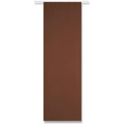 Produktbild von Flächenvorhang Alessia Schokobraun 60x245 cm – blickdichte Schiebegardine aus Polyester, ohne Technik, Sichtschutz für Fenster