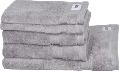 Produktbild von SCHÖNER WOHNEN-Kollektion Handtuch Set CUDDLY Hellgrau 5er Set (1x 140x70 cm / 2x 100x50 cm / 2x 50x30 cm)