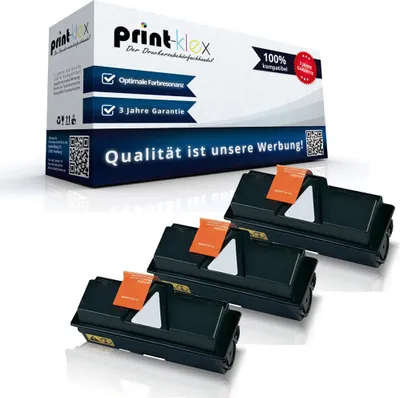 Produktbild von 3x Kompatible Tonerkartuschen für Kyocera ECOSYS P 2035 d ECOSYS P 2035 dn TK160 TK-160 TK 160 1T02LY0NL0 Black Schwarz - Office Plus Serie