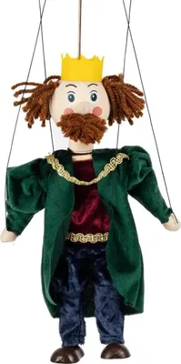 Produktbild von Marionette König 20 cm, Holz-Marionette, Dekoartikel