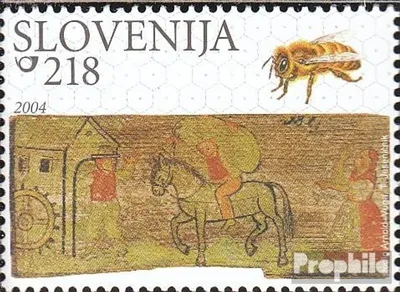 Produktbild von Briefmarken Slowenien 2004 Mi 475 (kompl.Ausg.) postfrisch Bienenstockmalerei
