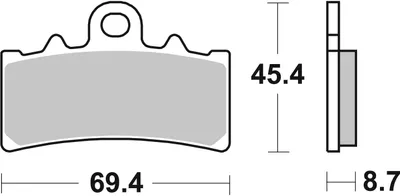 Produktbild von Bremsbeläge Kh606 Street Ceramic Farbe Schwarz Passend Für: Für Ktm 125/200/390 Duke Vorne