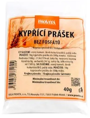 PROSZEK DO PIECZENIA BEZ FOSFORNÓW KAMIEŃ WINNY 40G PROVITA