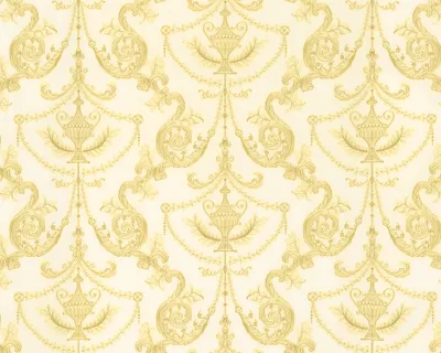 Produktbild von A.S. Création Satintapete Hermitage 8, gelb, metallic, weiss, 10,05 m x 0,53 m, 886743, 8867-43