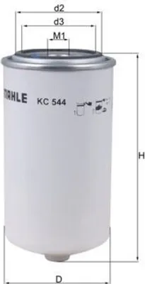 Produktbild von Kraftstofffilter MAHLE KC 544 für DAF CF 65 Anschraubfilter